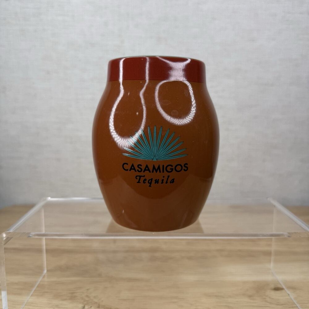 Casamigos Tequila Cantarito Ceramic Tumbler Vase Pottery Barrel 12oz Cup